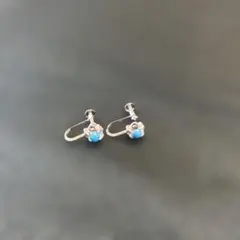 ターコイズ花形イヤリング