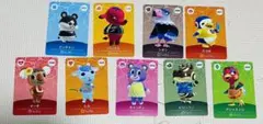 どうぶつの森amiiboカード(レム、キャンディ、マーチ等9枚)