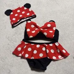 新品 未使用 水玉ベビー 水着セット 90cm