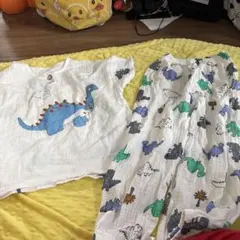 恐竜柄コットンパジャマセット 130cm