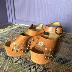 Marc Jacobs 70s ウェッジ・レザーサンダル　37のサムネイル