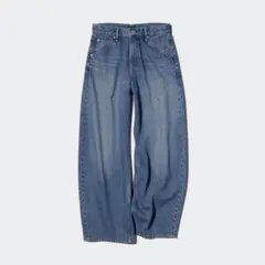 UNIQLO バギーカーブジーンズ 30サイズ 67 BLUE