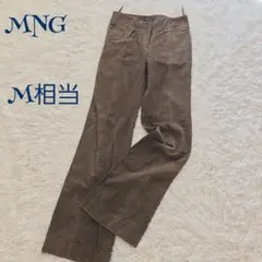 マンゴ】コットン100% ブーツカット コーデュロイ フレアパンツ M相当 美脚のサムネイル