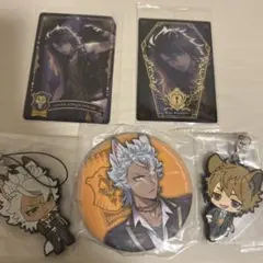 ツイステ　レオナ　箔押し　ウエハース　ラギー　ジャック　ラバーストラップ