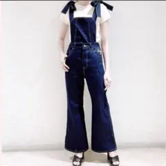 本日限定　lilLilly 2Wayデニムオールインワン　オーバーオール　リボンのサムネイル