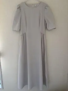 NATURAL BEAUTY BASICサイドギャザーワンピース