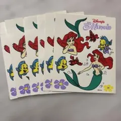 リトルマーメイド ステッカー 6枚セット　レトロ