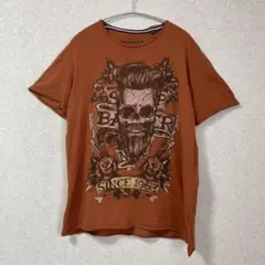 古着 ALCOTT シングルステッチ ビンテージ Tシャツ スカル 骸骨 ドクロ
