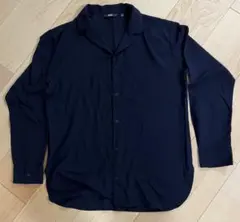 UNIQLO 長袖シャツ ネイビー