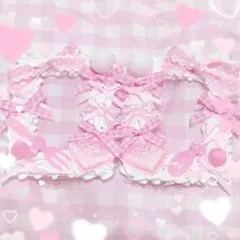 ♥現品のみ♥ 埋めつくし×ピンク ホイップデコ トレカデコ 量産型 いちご