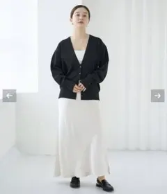 IENA ダブルサテンスカート