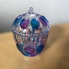 SOGA曽我ガラス　キャンディポット　蓋付保存容器　小物入れ