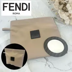 《希少 新品未使用級》FENDI フェンデ ポーチ クラッチ ペカン柄ミラー付のサムネイル