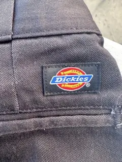 Dickies クロップド丈　黒 ワークパンツ 裾ダブル　30✖️30