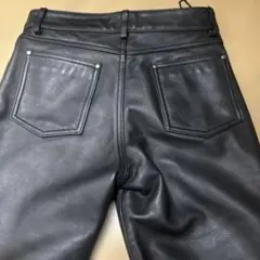 美品】DEPT Men'sレザーパンツ size30本革 黒 バイカー - メルカリ