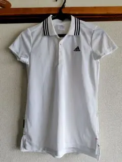 adidas ホワイト ポロシャツ Lサイズ