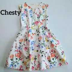 chesty　チェスティ　フレアワンピース　花柄　サイズ0