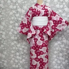 浴衣 八重桜 ピンク
