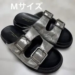 キャサリンハムネット 厚底サンダル M シルバー　ダブルベルトのサムネイル
