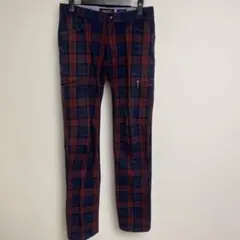 le coq sportif ルコック チェック柄スリムフィットパンツ 76