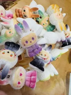 ラブブ 加工済 キーホルダーパーツ 32個