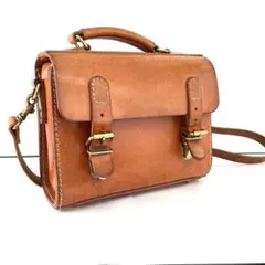 HERZ ヘルツ レザーショルダーバッグ 2way 樽型ミニバッグ ♤