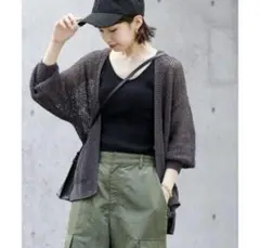 アーバンリサーチ 透かし柄ガウンカーディガン URBAN RESEARCH