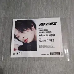 ATEEZ MINGI タレントカード Ashes to Light
