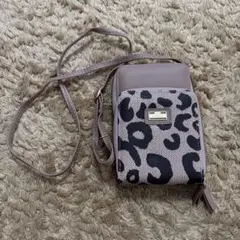 レディース レオパード柄 スマホショルダーバッグ ポーチバック