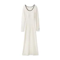 〖snidel HOME〗カップインニットワンピース アイボリー