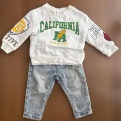 カリフォルニアロゴ トレーナー 9m-12m