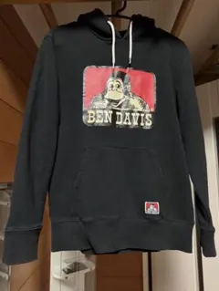 BEN DAVIS ブラック パーカー M
