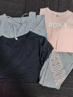 Roxy 　Reebok　ヨガウェアセット タンクトップ Tシャツ レギンス