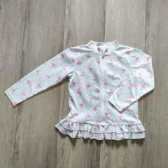 フラミンゴ柄 ラッシュガード 110cm