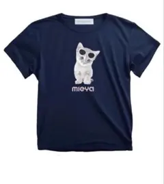 "LULU" tee mieya mieya Tシャツ　ネイビーのサムネイル