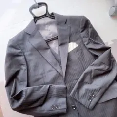 キッズ 160cm相当 ストライプ フォーマルスーツ 4点セット