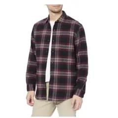 [Amazon Essentials]フランネルシャツ レギュラーフィット 長袖