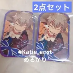 【2点セット】あんスタ 大神 晃牙 一番カフェ スクエアバッジ