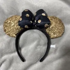 東京ディズニーリゾート ゴールドスパンコールカチューシャ