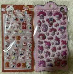 即購入OK サンリオ3Dぷくぷくシール2枚セット