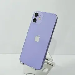 128 iPhone12mini パープル SIMフリー 極美品 BT100%