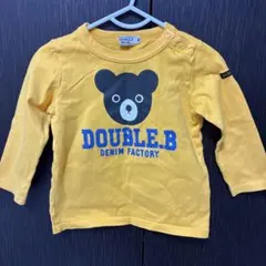 DOUBLE.B ベアプリント 長袖Tシャツ 90のサムネイル