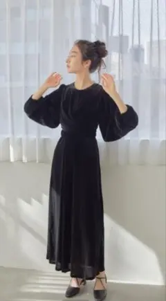 Ayla velvet cross dress アイラ　ベロア ワンピ ドレス