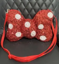 ディズニーリゾート ミニー スパンコール ポシェット ショルダーバッグ