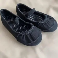 BREEZE 黒 フラットシューズ 15cm