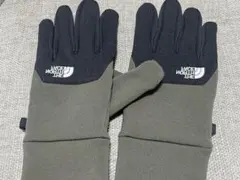 【冬ギフト】The North Face 手袋 M グリーン/ブラック