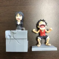 ワンピース　ワーコレ　ログストーリーズ　ルフィ　ニコロビン　フィギュア