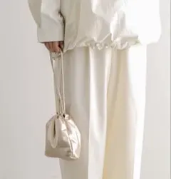 mystic 巾着バッグ　ショルダーバッグ