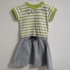 BREEZE 半袖ワンピース 110サイズ ストライプ