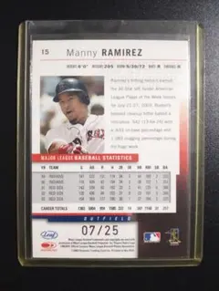 ■MLB Manny Ramirez マニー・ラミレス　#/25